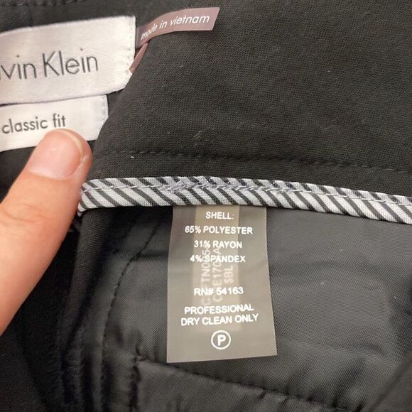 Calvin Klein Suit Women's Black Classic Fit Short Trouser Pants Size 6 NWT - Picture 12 of 12